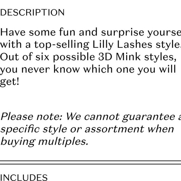 Lilly Lashes It's A Mystery 3D Mink Lashes - Picture 3 of 3